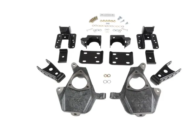 641 – BELLTECH Lowering Kit, 2 Inch Front 4 Inch Rear Drop Shock Absorbers Not Included With Shackle Kit/ Drop Spindl...